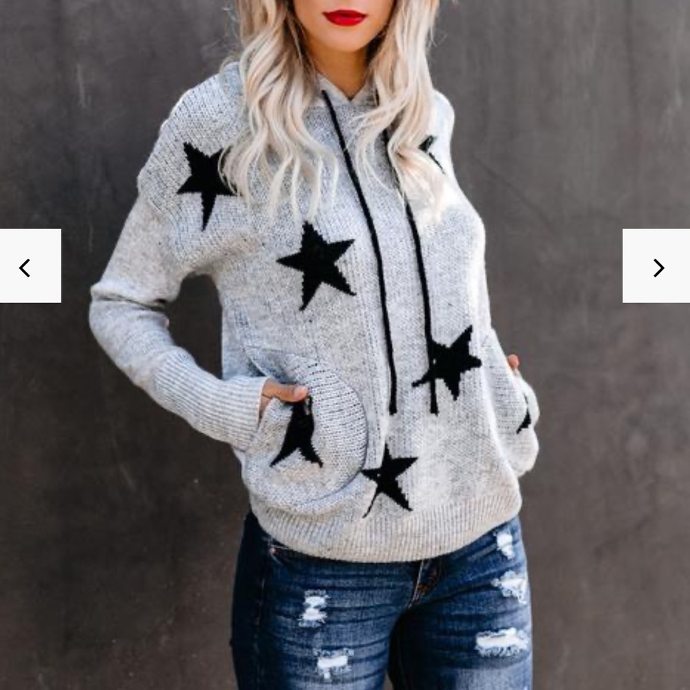 Vici Upon a star pocketed hoodie - like new!